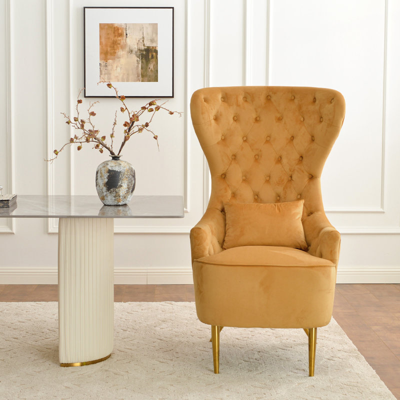 Chaise de salle à manger rembourrée Remerton, 100 % polyester brun clair