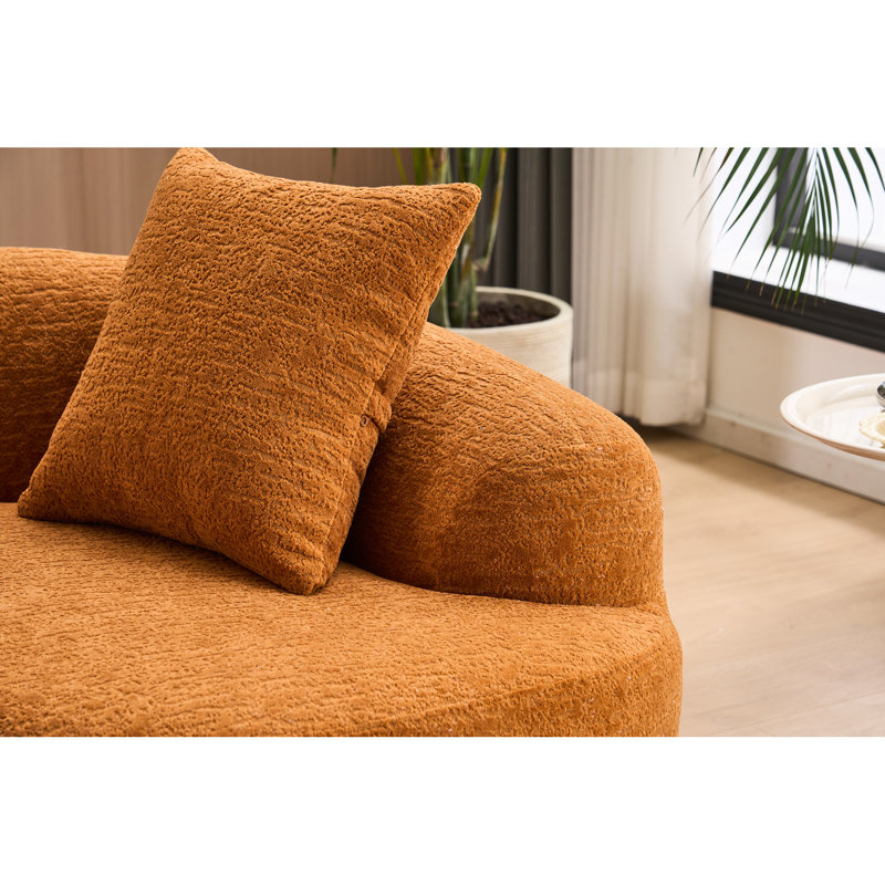 Salon de luxe orange - Mousse de construction exotique pour un confort unique