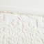 Housse de couette en coton chenille pour lit double / grand, 3 pièces, avec bouton de sécurité et literie à coins arrondis, attaches blanches-116011682-116011680