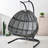 2-person Wicker Swing Chair With Stand-1856606797