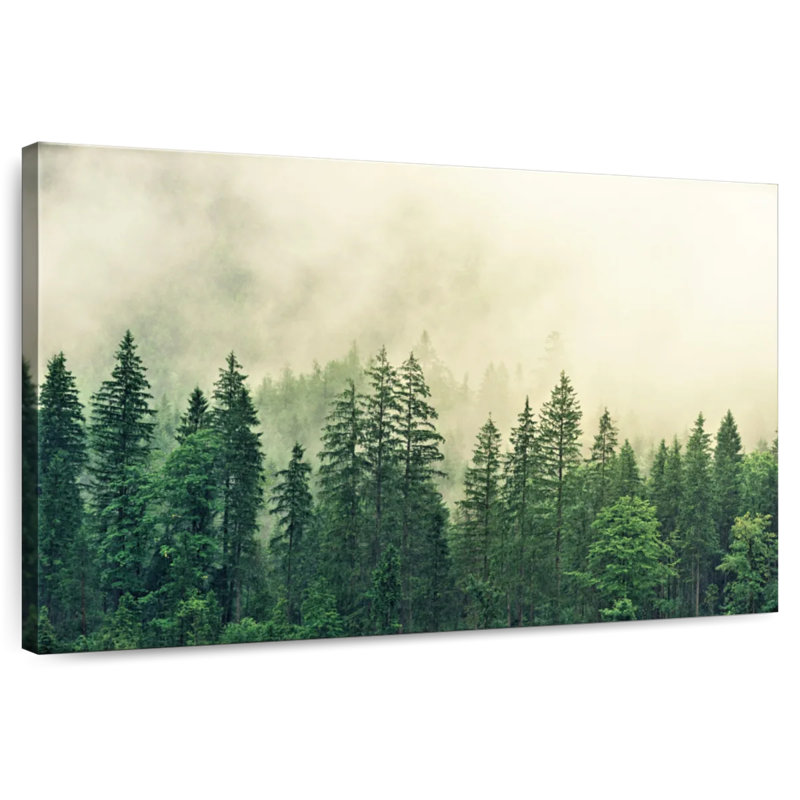 Forêt de pins Harnek Hazy Mountain, H 8 po x l 12 po