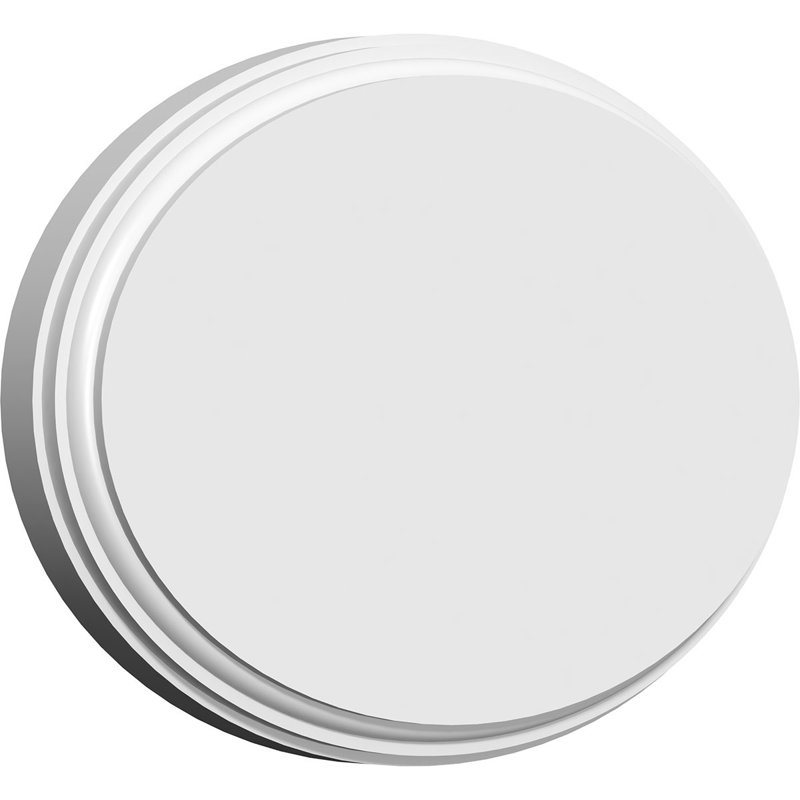 Standard Dalton Rosette with Beveled Edge, 4"H x 6"W x 0.5"D