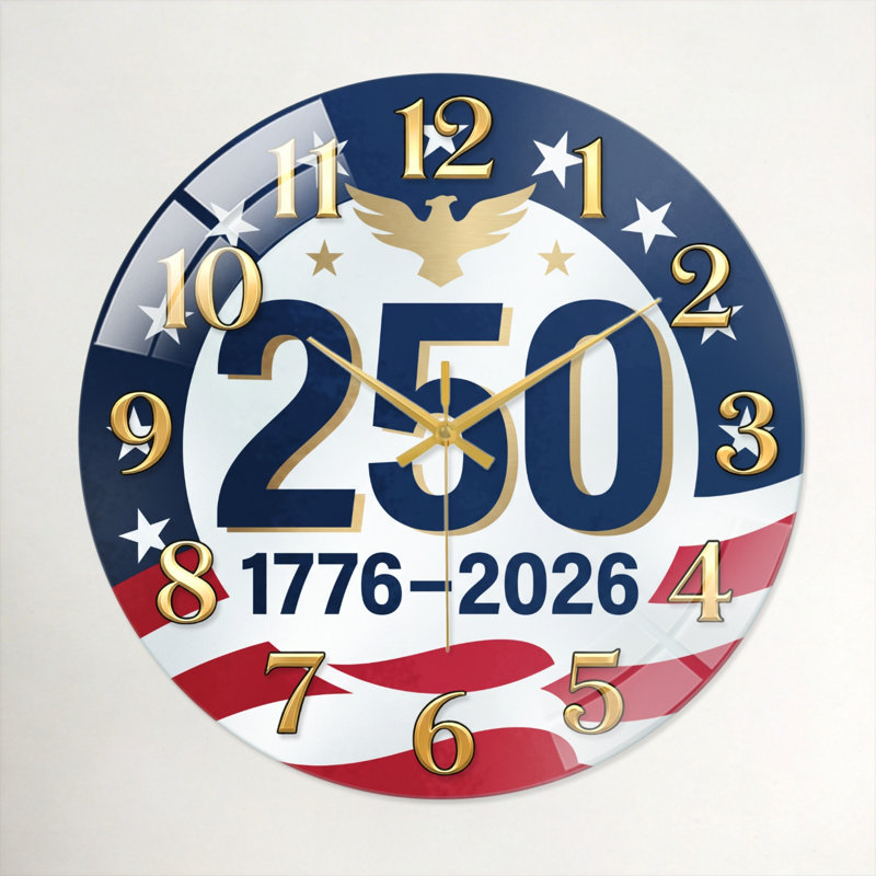 "American Flag USA 250th Anniversary Merchandise", 40 x 40 cm (15,7 x 15,7 pouces)