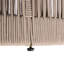 Table d'appoint d'extérieur en corde de rotin et bois d'acacia - Mobilier de balcon de patio pour jardin, cour, balcon-506070590