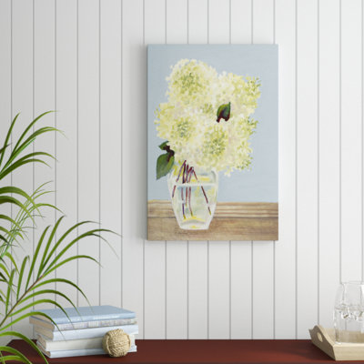 Hydrangea Vase I - Painting Print