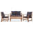 Aviv 4 Piece Lounge Chair with Cushions-109685213
