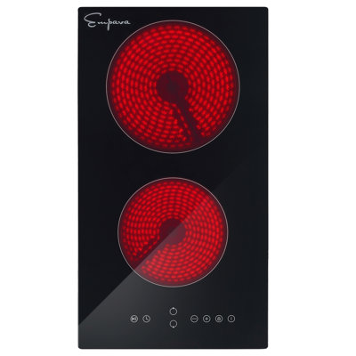 11.34"" Electric Cooktop with 2 Burners