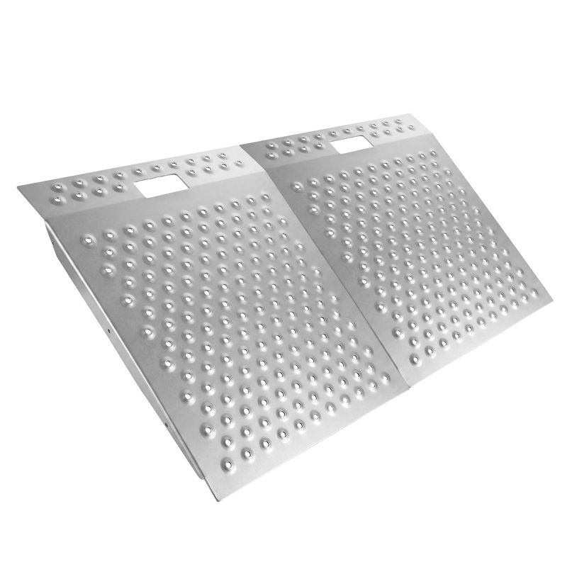 Rampe antidérapante 29 po x 24 po, capacité de 1500 lb, ensemble de 2, largeur totale 48 po, 29 * 24 pouces 2 pièces