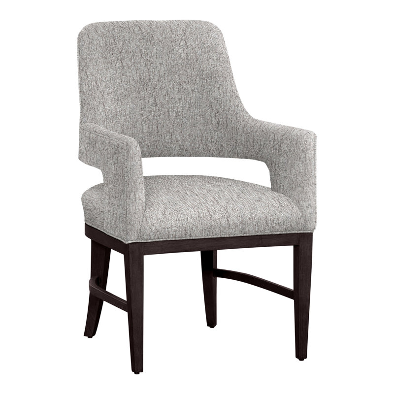 Chaise avec accoudoirs Josie, Espresso, Fumée 9508