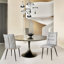 Ensemble de chaises de salle à manger en velours 2 pièces Modern