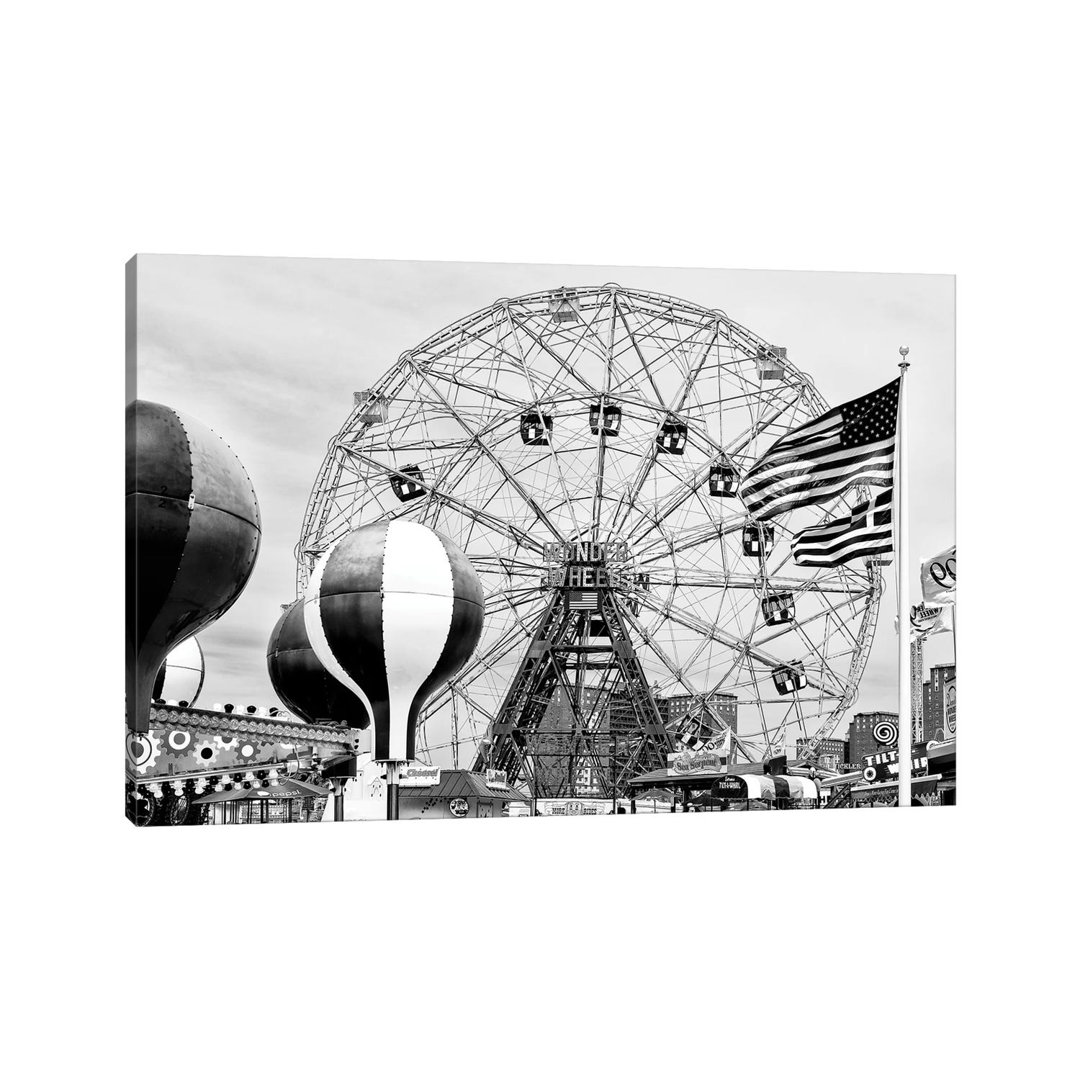 Wonder Wheel Coney Island by Philippe Hugonnard - Wrapped Canvas Gallery-Wrapped Canvas Giclée