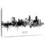 Silhouette de Boston, Massachusetts, BW-1447460672