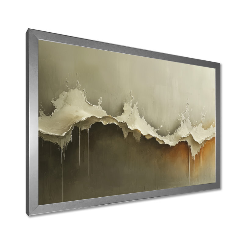 «Cullompt Ephemeral Pathway» - Peinture murale, Reproduction encadrée d'une seule photo, Argent argent, H 24 po x l 32 po