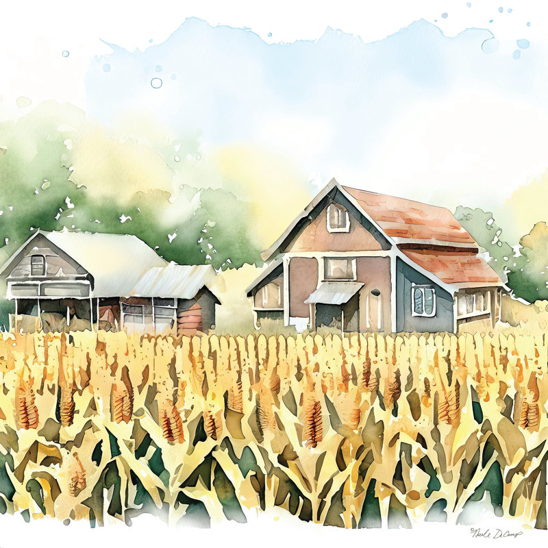 Countryside Autumn Barn V, 30" H x 30" W