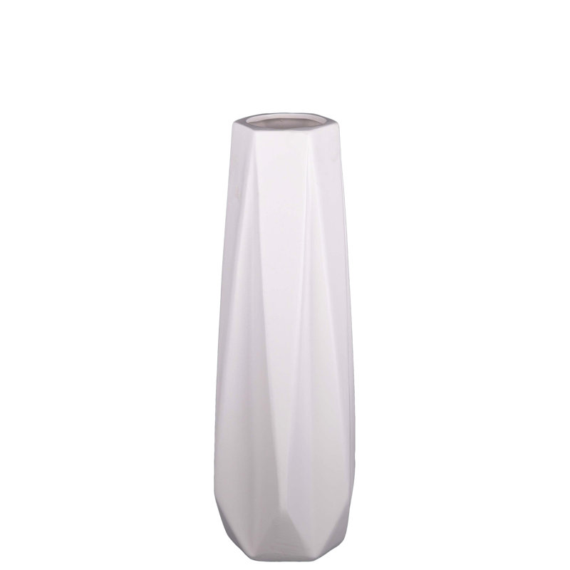 Ceramic Table Vase, 13.5" H x 5" W x 5" D