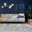 Crème oriental Briele | Bleu | Gris | Tapis beige-1647492615