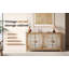 Buffet en bois avec 4 portes