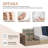  76.5" Upholstered Sofa Couch-817280102