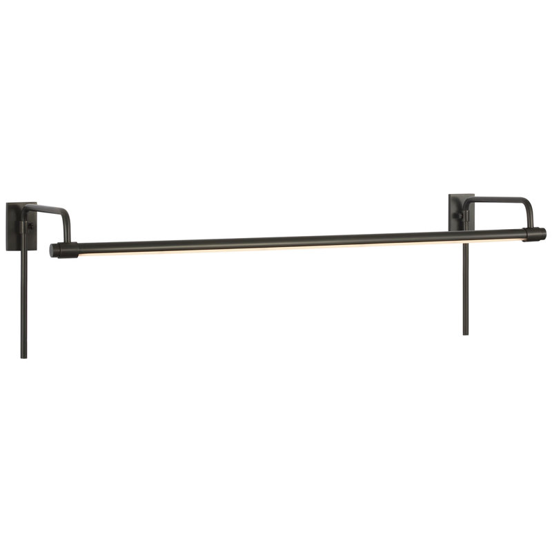Thomas O'Brien Kidd 18" Frame Mount Picture Light, 8.75" H x 30" W x 8.75" D, Bronze, 20 W