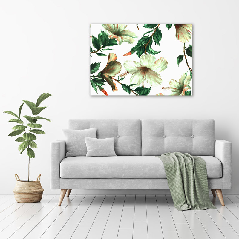 Hibiscus Flowers - Wrapped Canvas Print