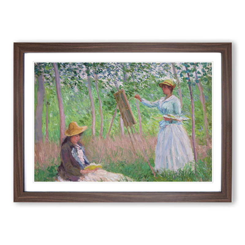 In the Woods at Giverny by Claude Monet - Framed Print, Walnut, 48cm H x 65cm W x 2cm D