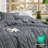 Bedsure Tufted Boho California King Comforter Set – 3-Piece Grey Shabby Bedding，Farmhouse Jacquard Bed Set with Embroidery, All-Season Softness for Cozy Bedrooms & Boho-Chic Gifts-110437399-105490880