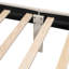 Lit simple tapissier avec 2 tiroirs, beige - lit plateforme simple et contemporain, stable