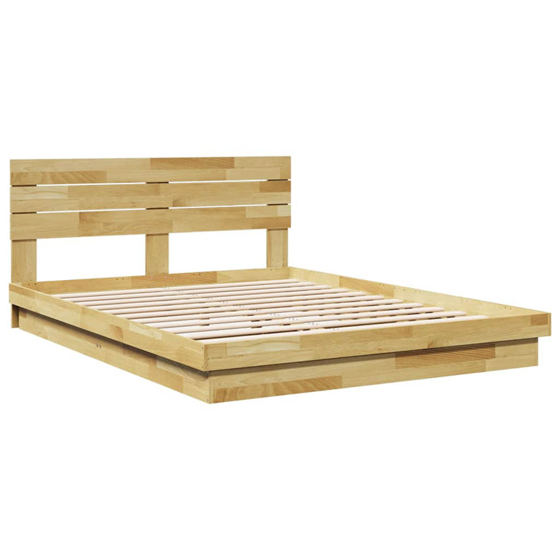 Solid Wood Bed, European King (160 x 200 cm)