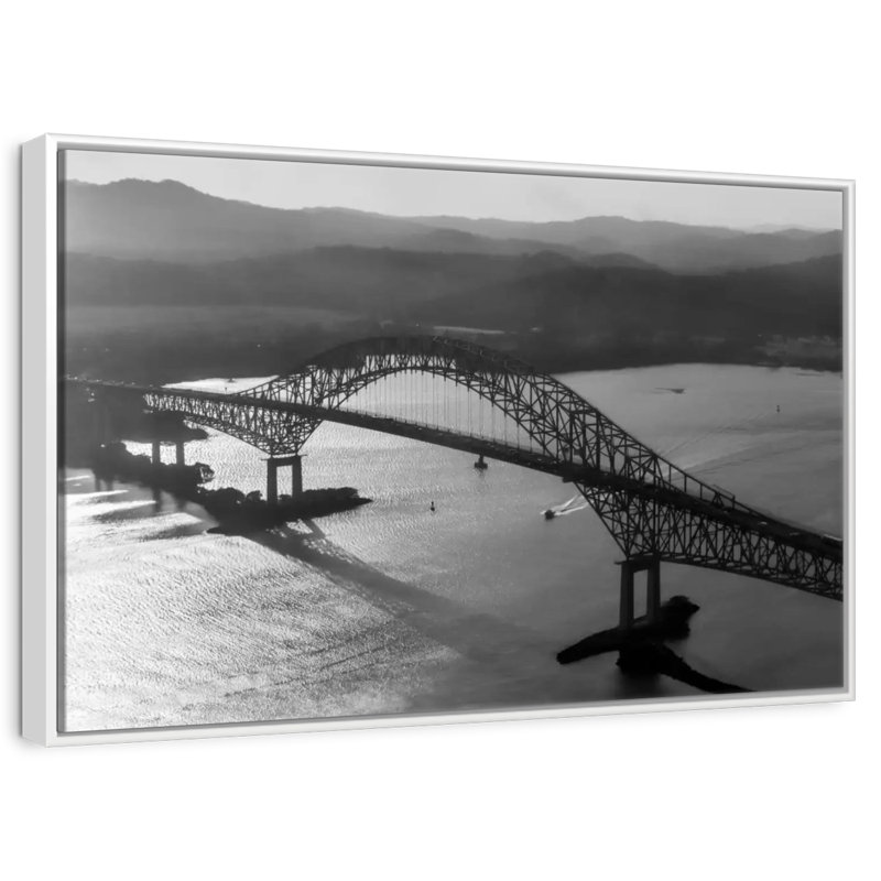 Pont des Amériques, Cadre flottant blanc, 31 po x 21 po