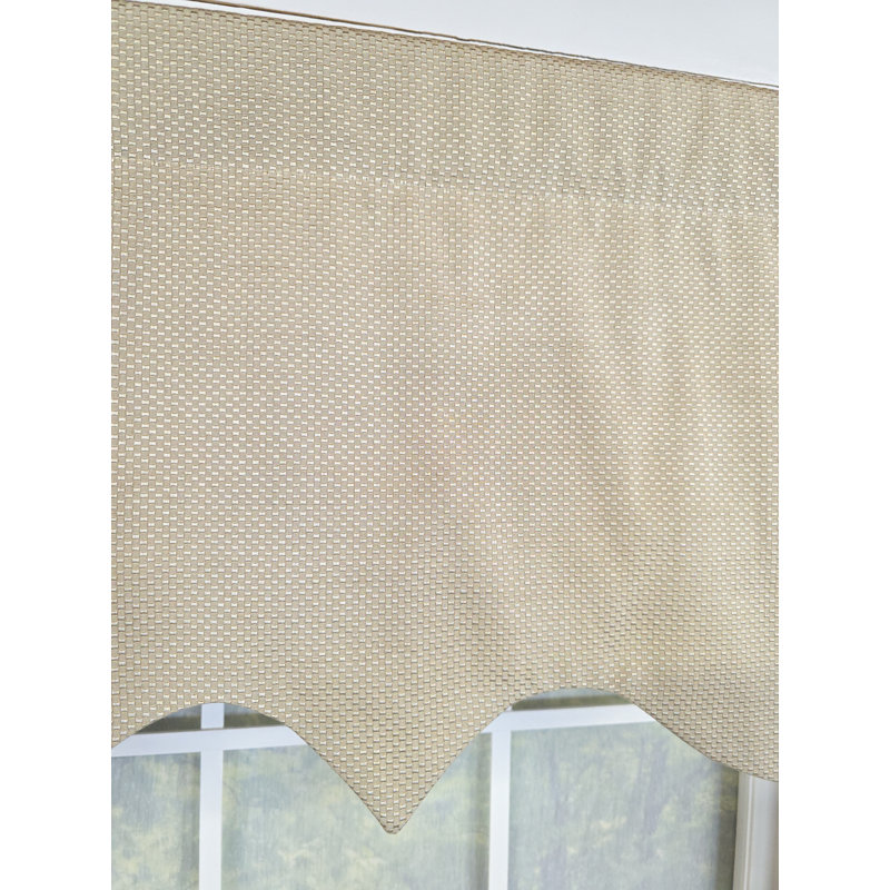 Basket Weave Regal Valance, Crème