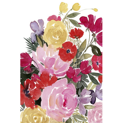 «Rainy Day Bouquet I», peinture sur toile