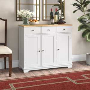 Wynnwood 39.75'' Wide 3 Drawer Sideboard - White