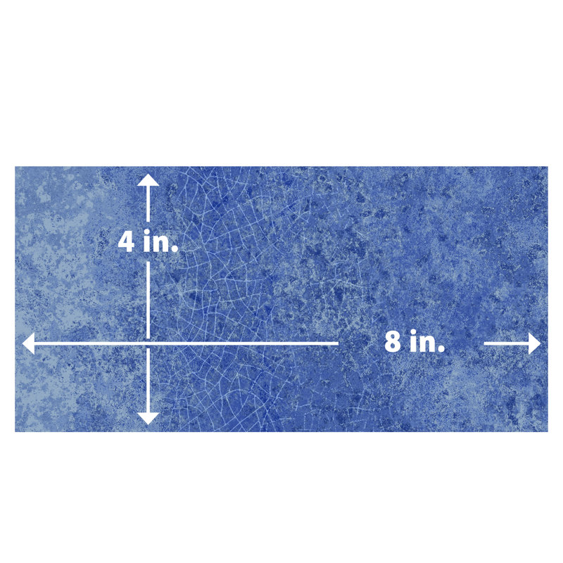 Myst 4 In. X 8 In. Ceramic Wall Tile, Blue