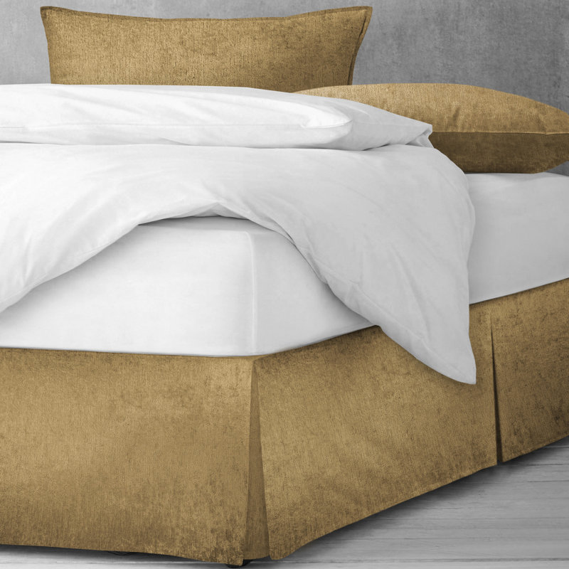 Jupe de lit Burk, 15", Lit double, Gris
