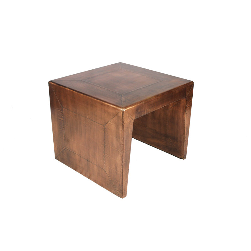 Table de bout carrée en bois massif 24 po Dillian