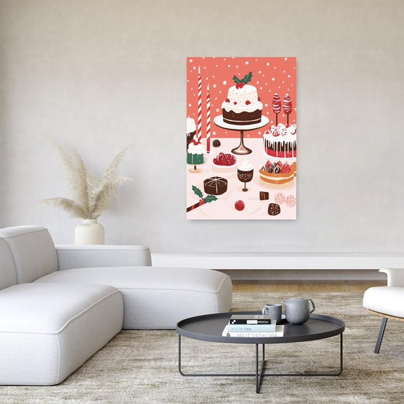 «Christmassweets Contemporary Winter», reproduction d'art mural, 60" H x 40" W