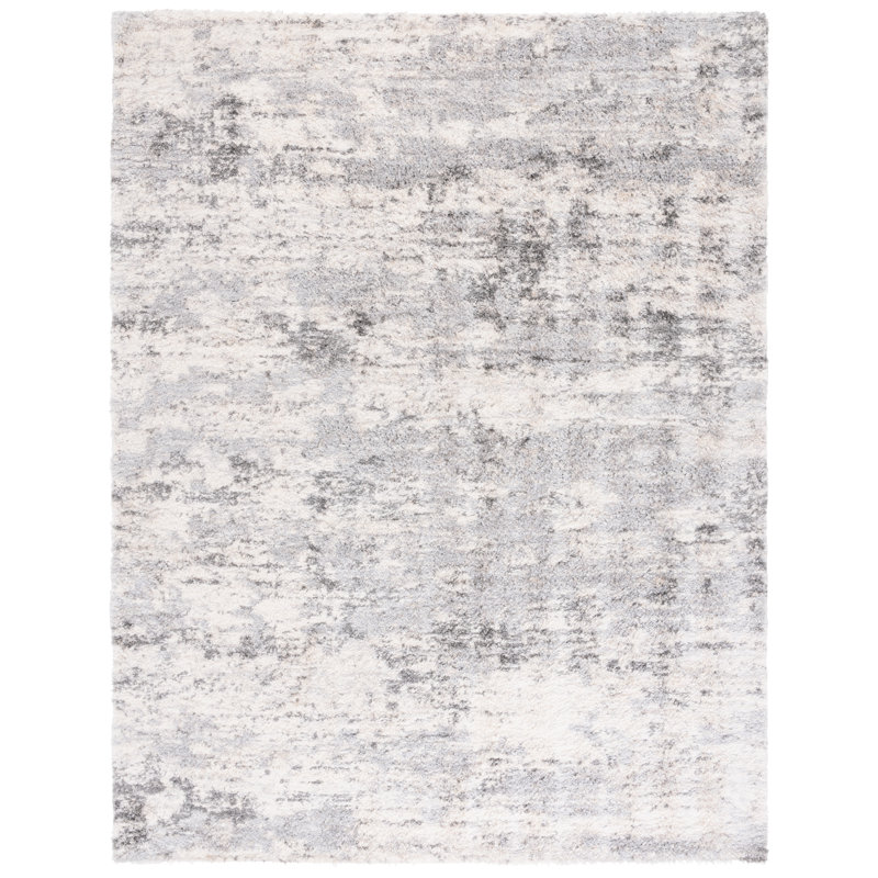 Tapis ivoire / gris Hast, Rectangle 8 pi x 10 pi