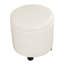 Repose-pieds de rangement rond en similicuir de 15,75 po avec couvercle réversible Ahl Arsy-1156217817