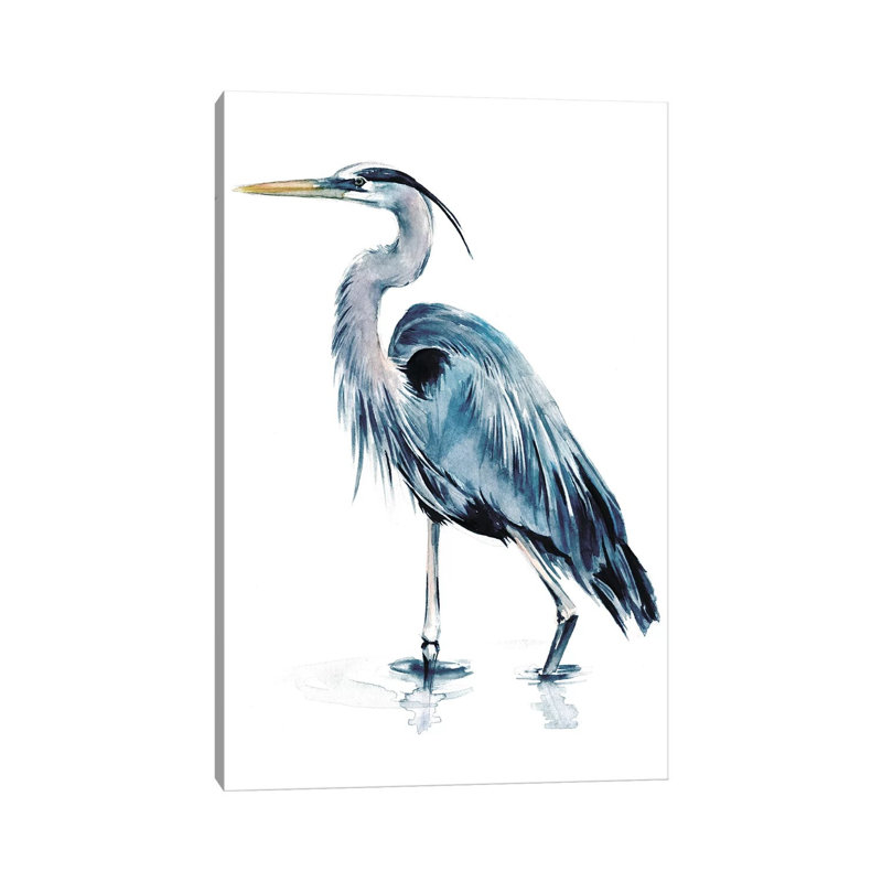 Blue Heron II - Giclée sur toile tendue avec châssis, H 26 po x l 18 po