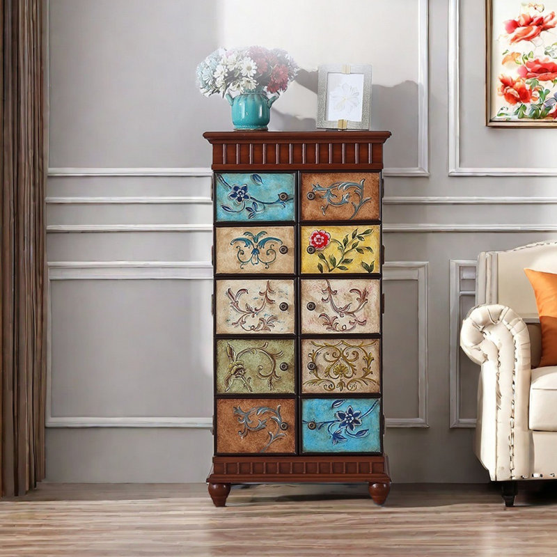 Multi-functional decorative storage accent cabinet