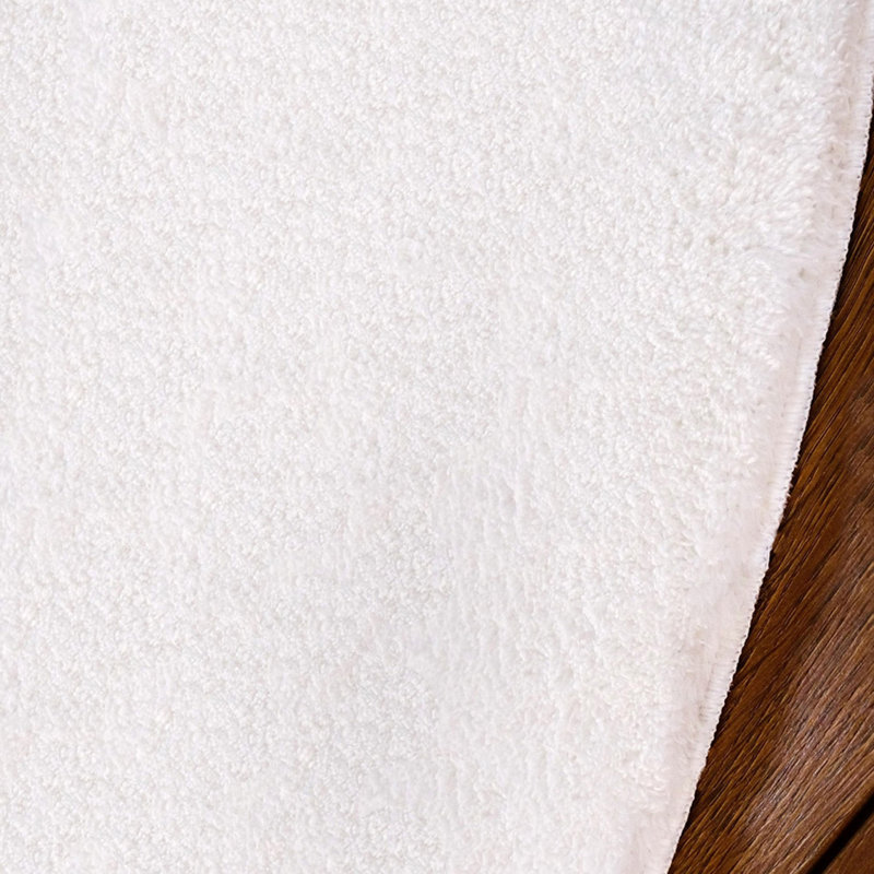 Tapis à poil long acrylique de couleur unie Devises, Nouveauté 3 pi 3 po x 4 pi 7 po