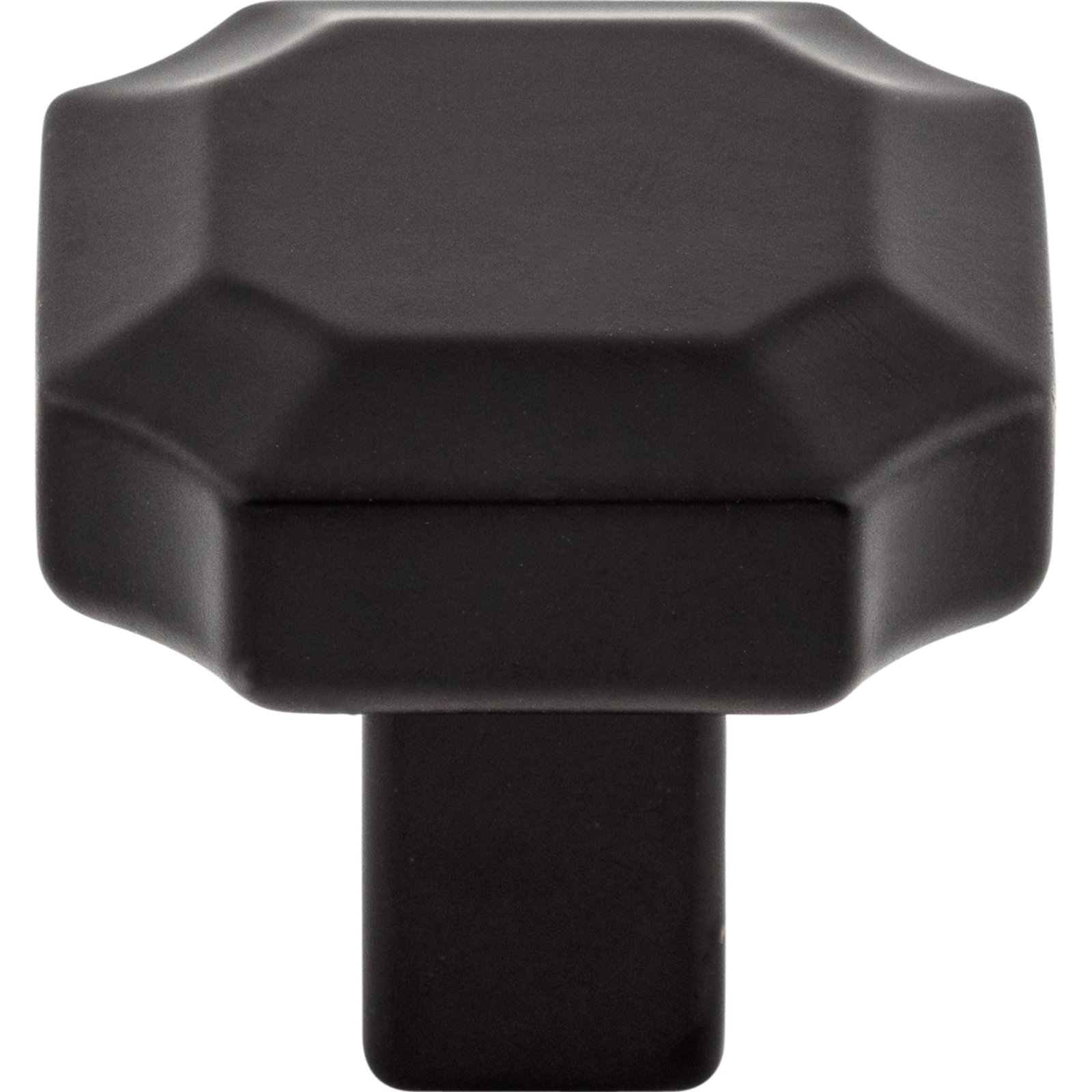 Davenport Geometric Cabinet Knob, Flat Black