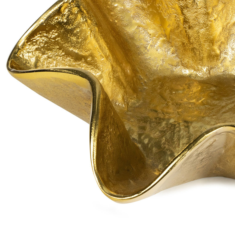 Pedicoat Metal Bowl Small (Brass), Brass, 4.75" H x 12" W x 12" D