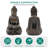 29" Large Buddha Water Fountain with LED Lights, Weather-Resistant Indoor Outdoor Zen Freestanding Fountain-10540643