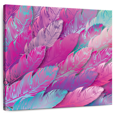 Kerner Iridescent Pink Feathers