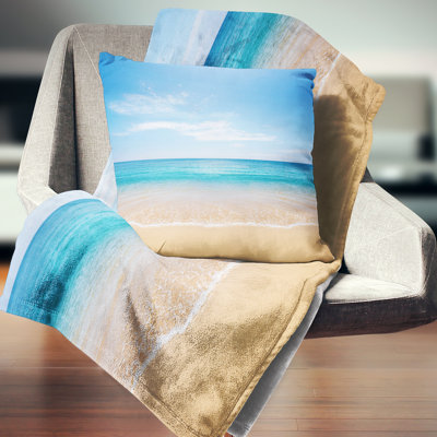 Housse et insert de coussin Calm Sea and Sky Seashore