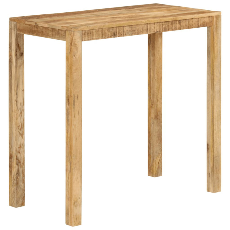 Madyson Solid Wood Dining Table, 112 H x 108  L x 55 W cm, Brown