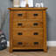 Coblyn 85 cm W Chest of 5 Drawers