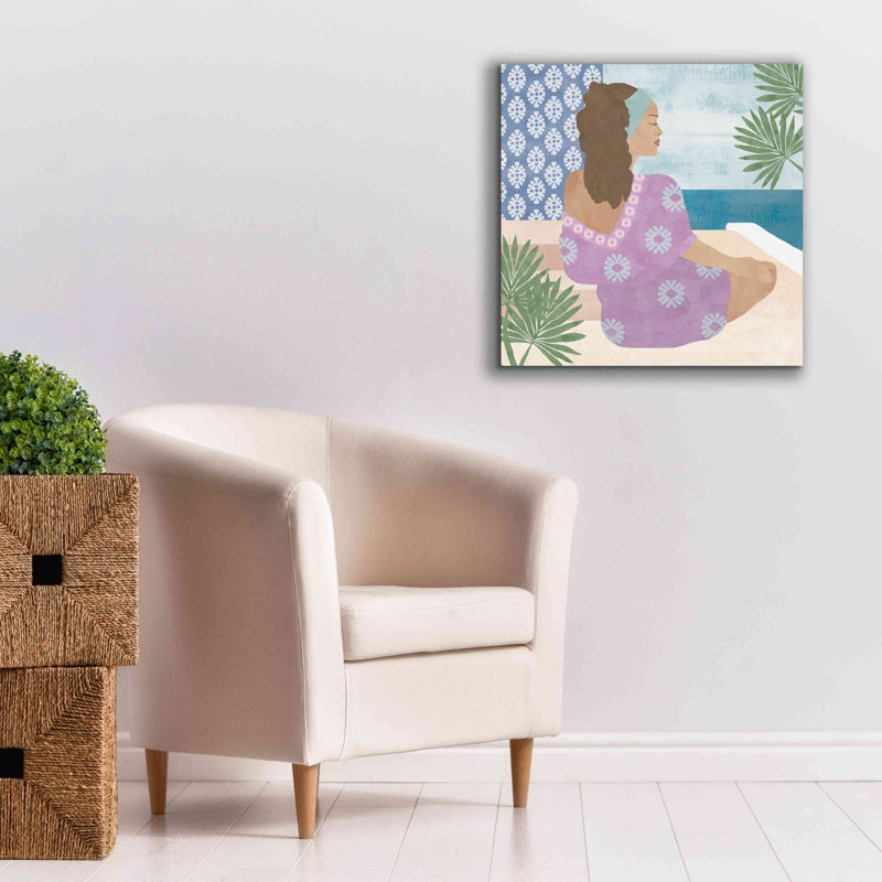 «Mediterranean Holiday III» par Flora Kouta, impression sur toile, H 26 po x l 26 po x P 1,5 po