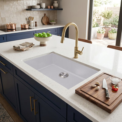 Plymouth 30'' L Single Bowl Granite Kitchen Sink